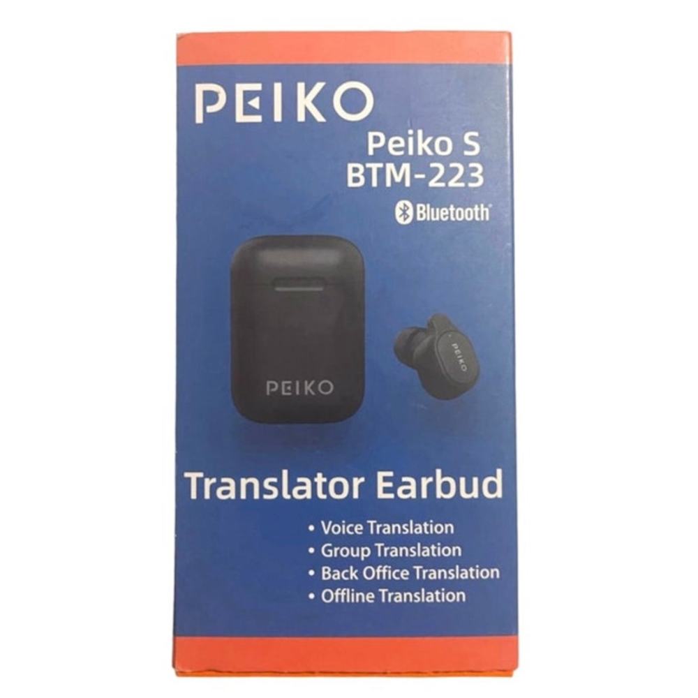 Peiko S BTM-223 Bluetooth Translator Earbud Voice Group Back Office Offline PKO